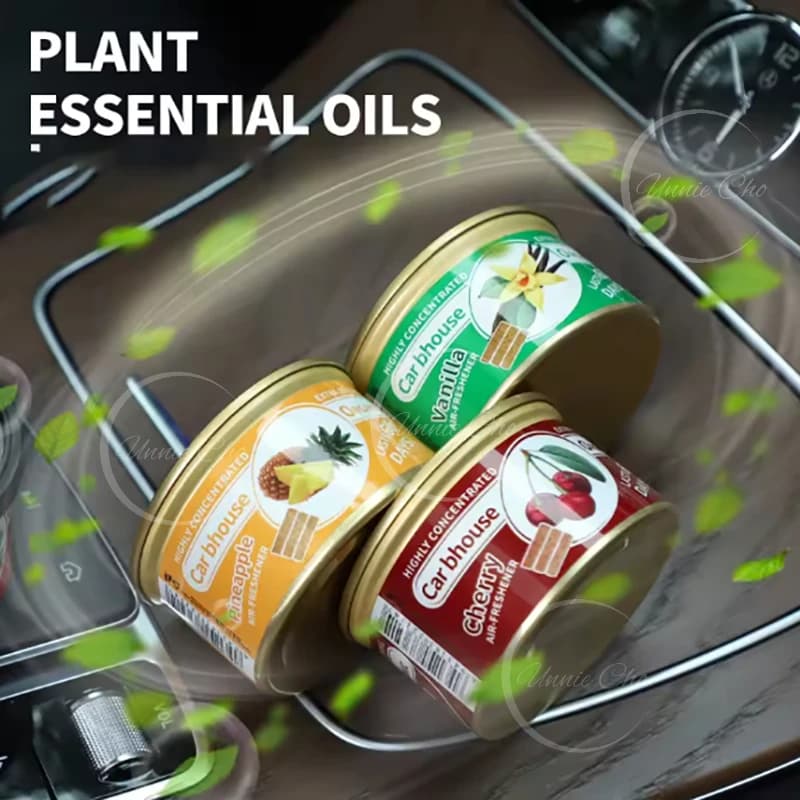 Wooden Block Car Air Fresheners with Long Lasting Freshness 1.5 OZ Spill Proof Can for Auto Home New Car Scent