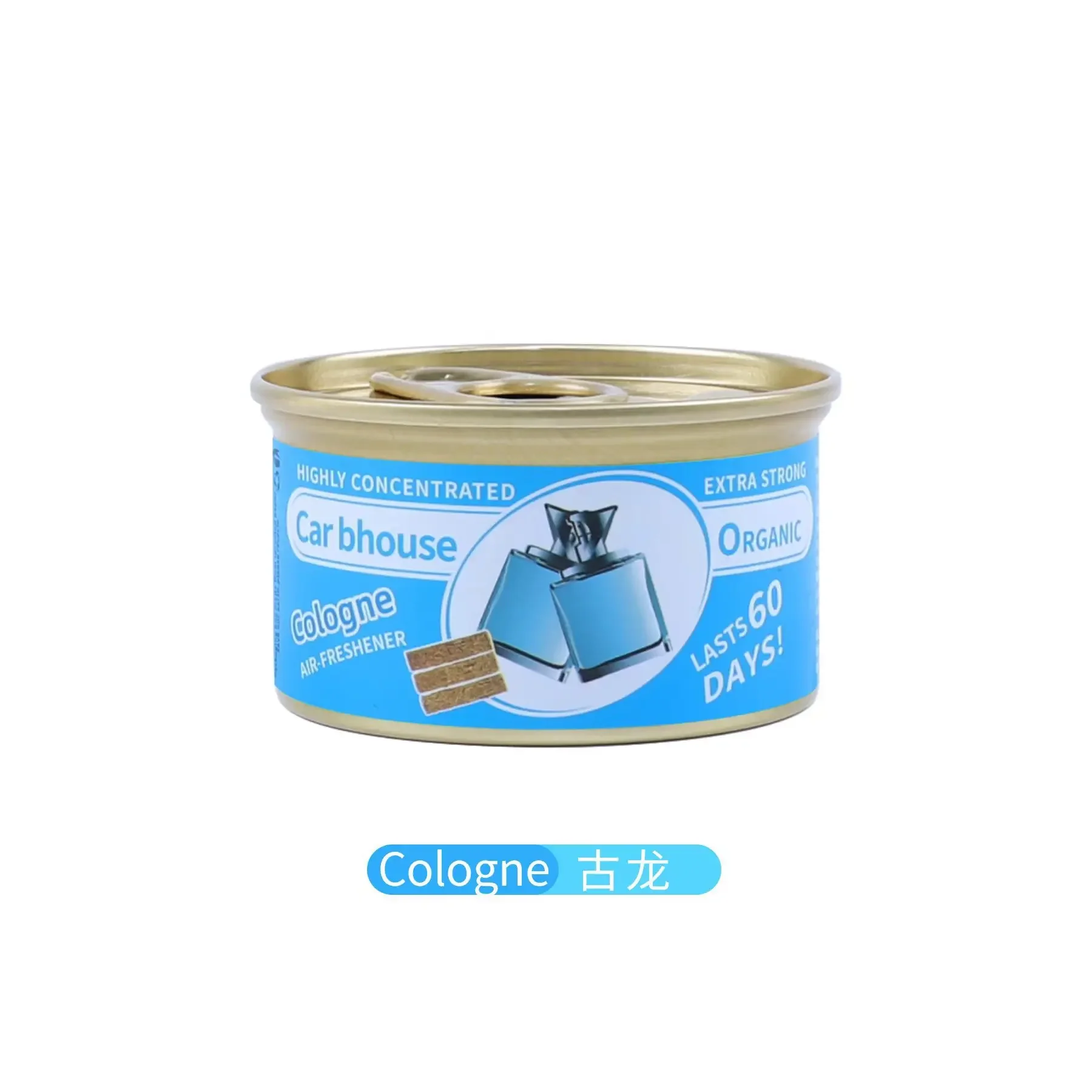 Wooden Block Car Air Fresheners with Long Lasting Freshness 1.5 OZ Spill Proof Can for Auto Home New Car Scent