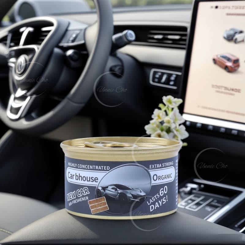 Wooden Block Car Air Fresheners with Long Lasting Freshness 1.5 OZ Spill Proof Can for Auto Home New Car Scent